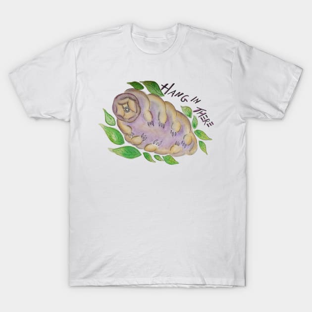 Tardigrade says “hang in there” T-Shirt by FinnAndTheWhale